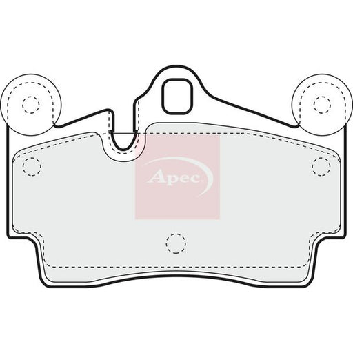 Apec Rear Brake Pad Set fits Audi Q7 2006-2015 3.0 3.6 4.2