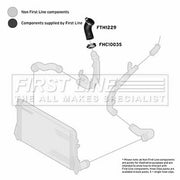 First Line Intercooler Turbo Charge Air Hose fits VW Beetle 2011-2016 2.0