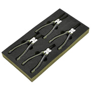 Draper Expert Circlip Pliers Set in EVA Foam Tray, 180mm (4 Piece) - image 1
