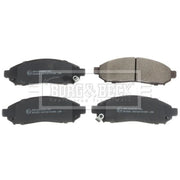 Borg & Beck Front & Rear Brake Discs & Pads fits Nissan Leaf 2010-2017