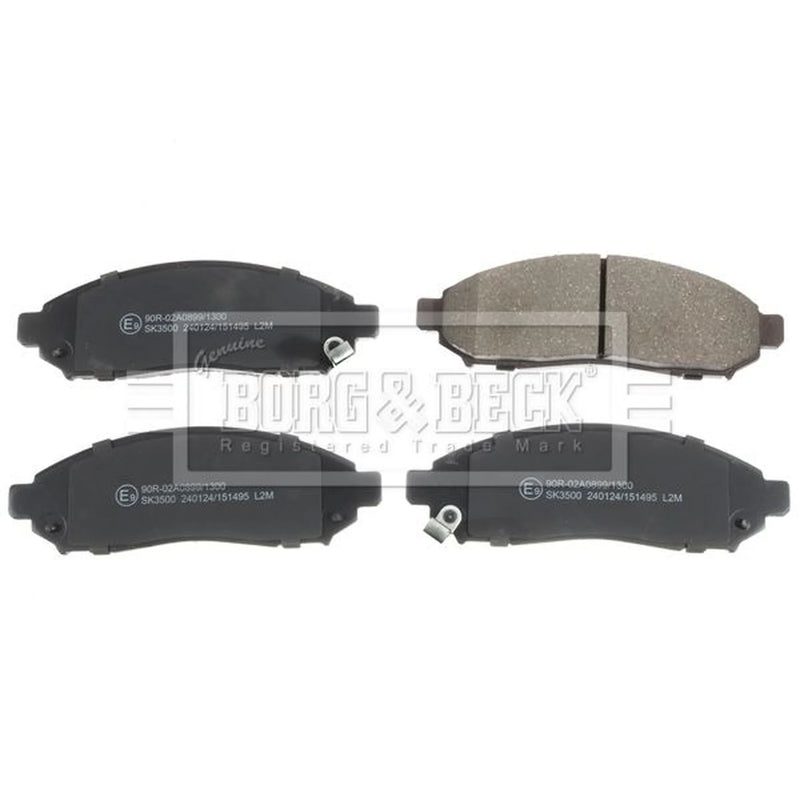 Borg & Beck Front & Rear Brake Discs & Pads fits Nissan Leaf 2010-2017