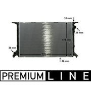 Mahle Engine Radiator fits Audi A5 2007-2017