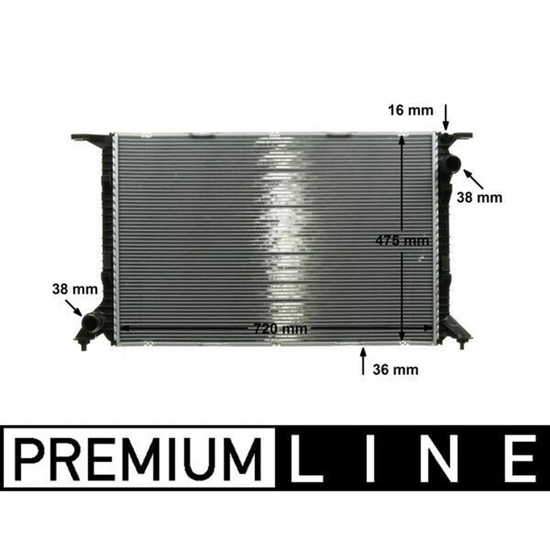 Mahle Engine Radiator fits Audi A5 2007-2017