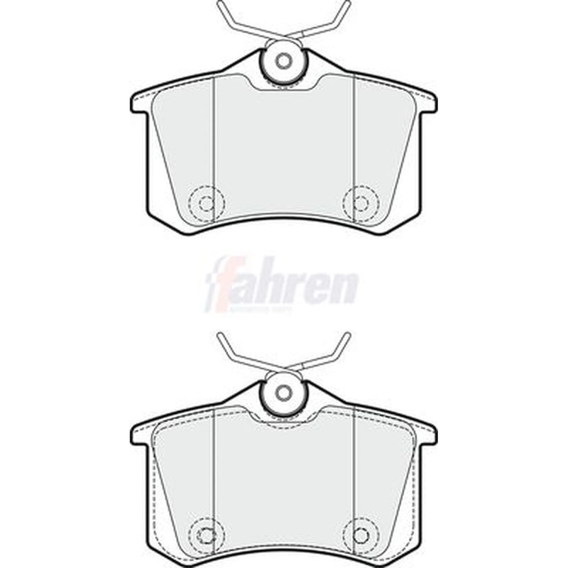 Fahren Rear Brake Pad Set FBP3276
