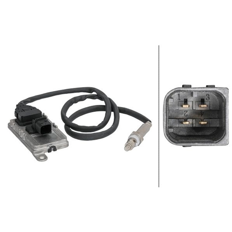 Hella NOx Nitrogen Oxide Sensor Exhaust Pin fits Scania G II 2017 on