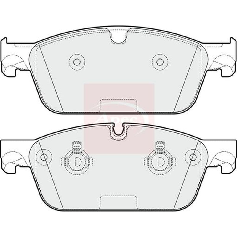 Apec Front Brake Pad Set fits Mercedes-Benz Gl-Class 2012-2015