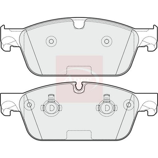 Apec Front Brake Pad Set fits Mercedes-Benz Gl-Class 2012-2015