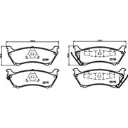 DON Front & Rear Pads fits Mercedes-Benz M-Class 1998-2005 163.136 163.154
