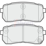 Fahren Rear Brake Pad Set FBP3668
