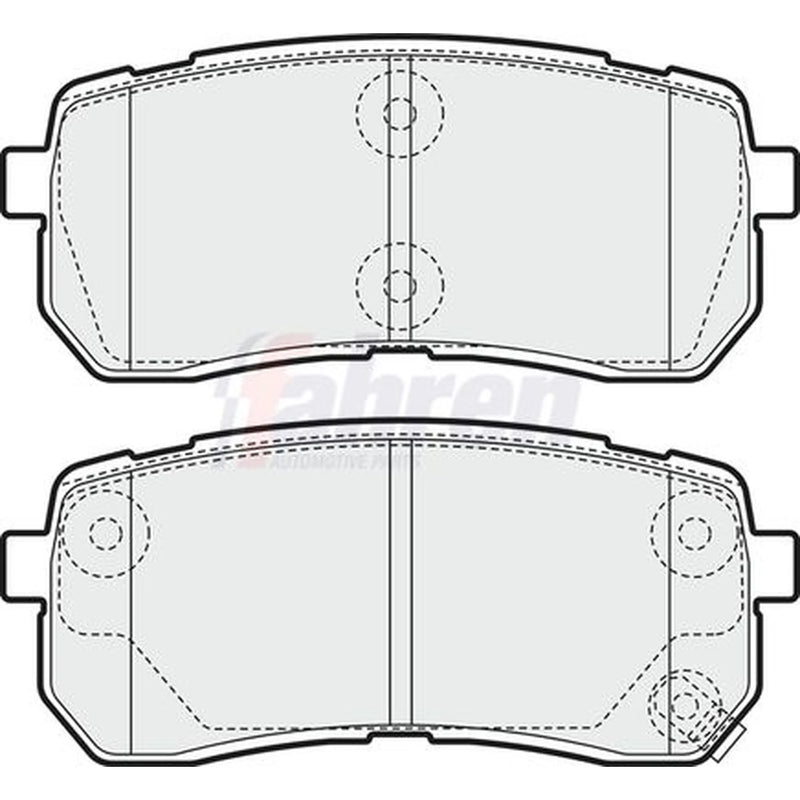 Fahren Rear Brake Pad Set FBP3668