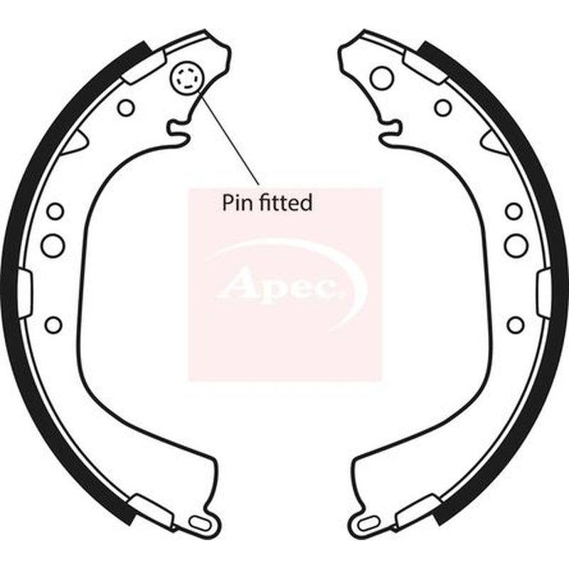 Apec Brake Shoe Set Axle Kit fits Toyota 4 Runner II 1989-1996 2.4 2.8 3.0