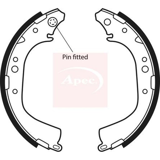 Apec Brake Shoe Set Axle Kit fits Toyota 4 Runner II 1989-1996 2.4 2.8 3.0
