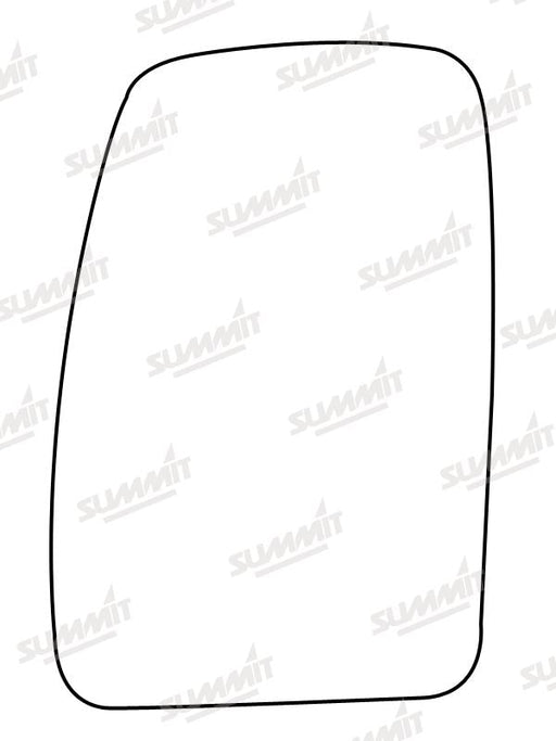 Summit Non-Heated Base Plate With Commercial Mirror Glass fits Renault Master 03 to 10 LHS Summit - Bars 4 Cars