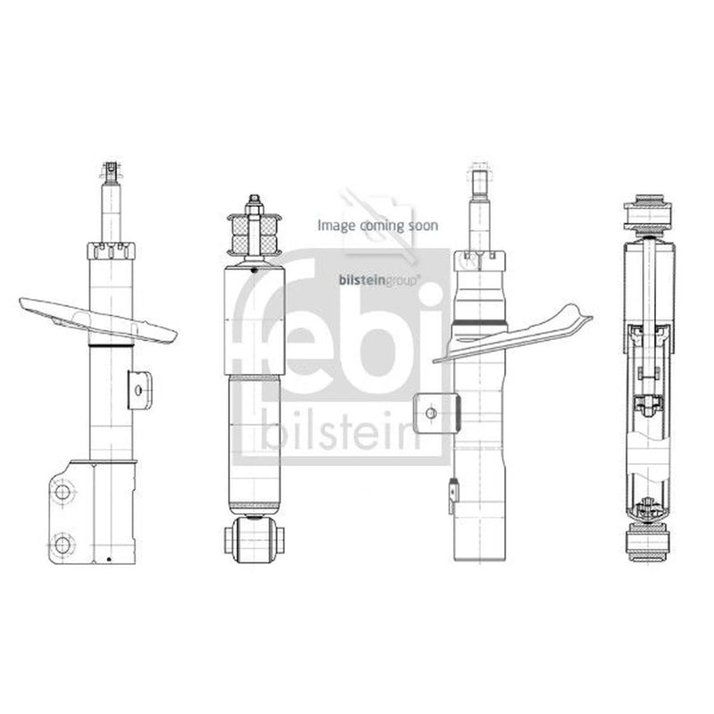 Febi Shock Absorber Damper Strut Rear Left 1002487