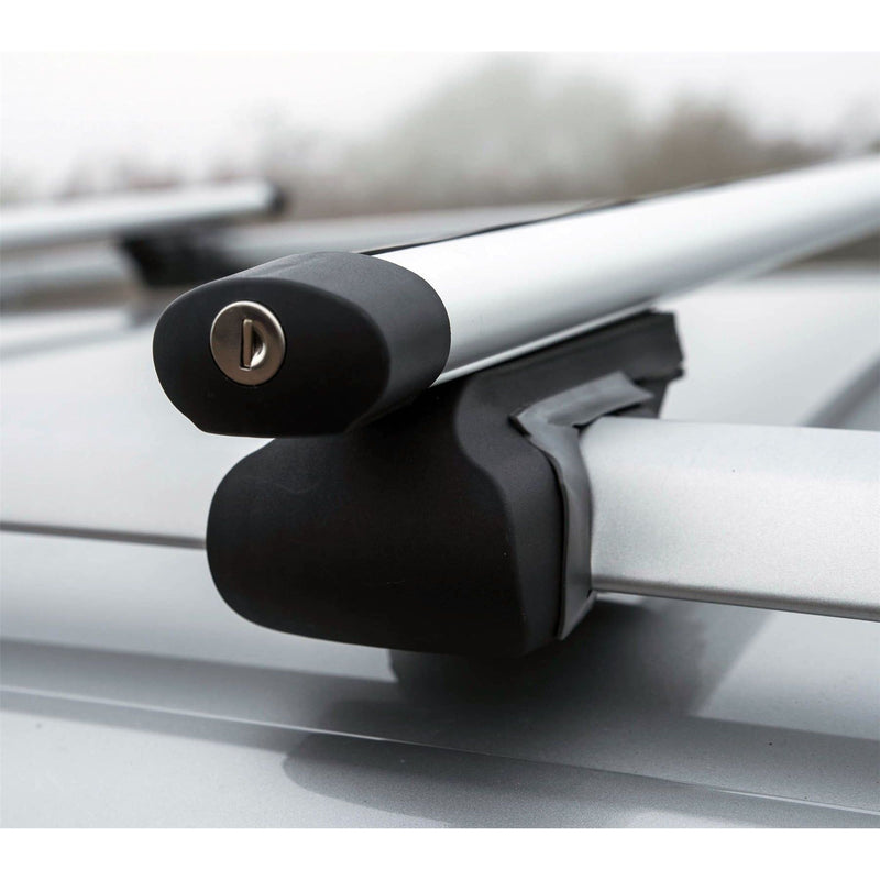 Aluminium  Locking Roof Rack Cross Bars fits Fiat Doblo II 2010 - 2020 Summit  - Dynamic Drive