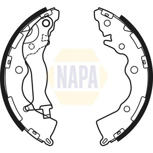 NAPA Brake Shoe Set Axle Kit fits Hyundai Accent III 2005-2010 1.4 1.5 1.6