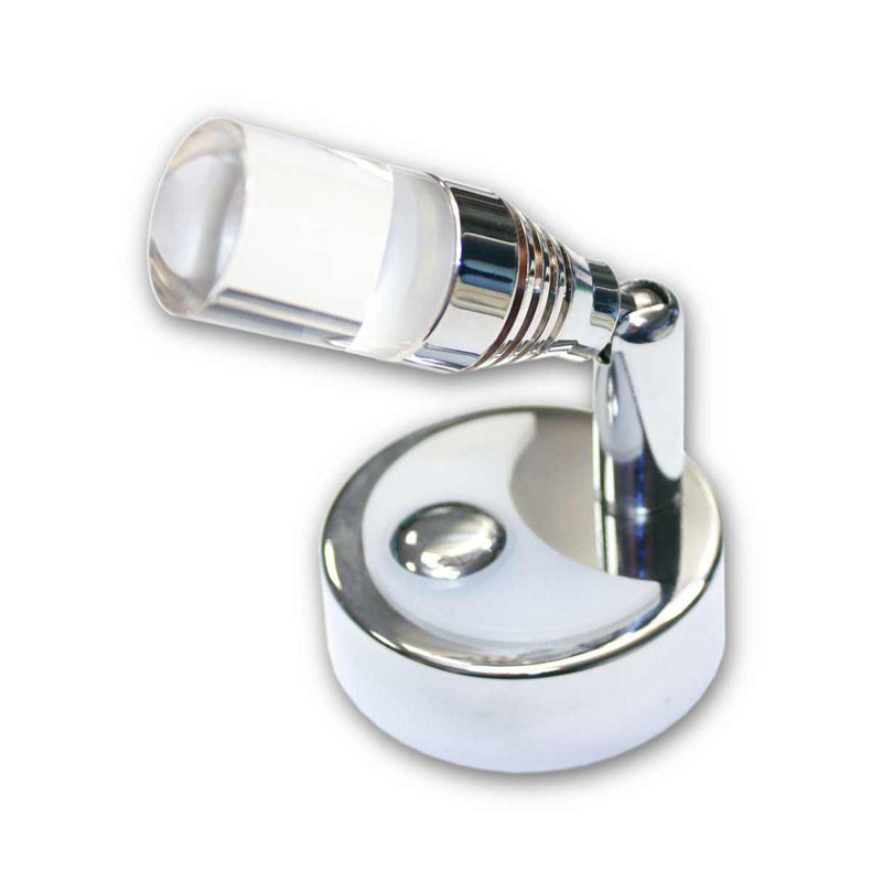 Touch Operated Spot Light 60mm Base (12V / 1W / Cool White / IP20) Aten Lighting - Dynamic Drive