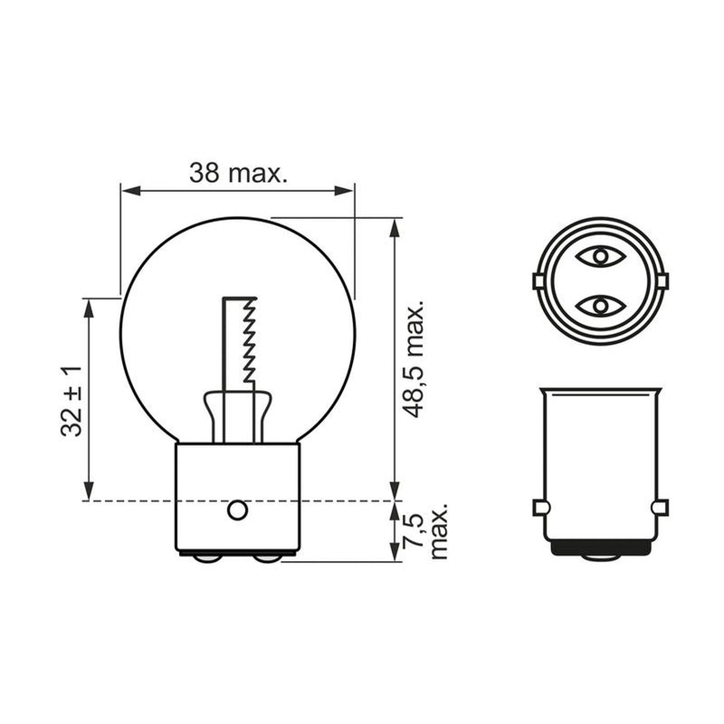 Bosch Car Light Bulb 12V 24W