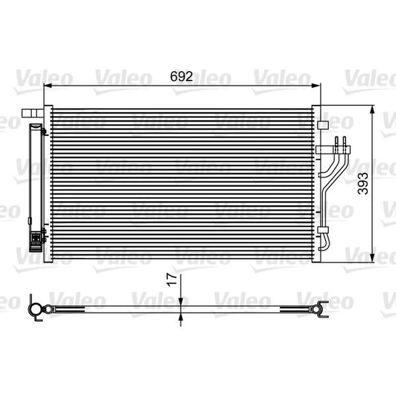 Valeo Air Conditioning Condenser 814485