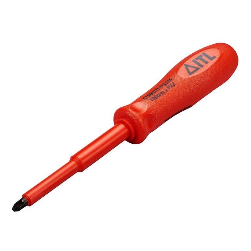 Itl Insulated Insulated Slotted/Pozidriv Screwdriver 100 x 6mm x PZ2 ITL Insulated - Dynamic Drive