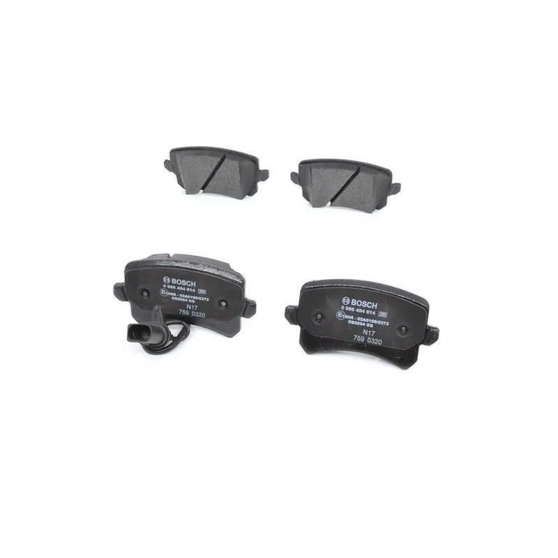 Bosch Front & Rear Pads fits Audi Q3 2013-2018 2.5
