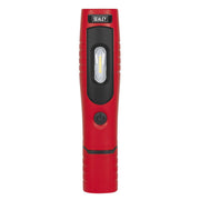 Sealey Red Rechargeable 360° Inspection Lamp 7 SMD+3W LED Lithium-ion Sealey  - Dynamic Drive