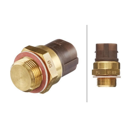 Hella Radiator Fan Temperature Switch Connectors fits Audi A3 1996-2003