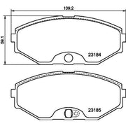 Mintex Front Brake Pad Set fits Infiniti J30 1992-1997 3.0