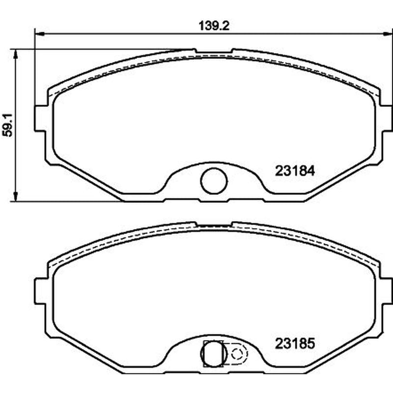 Mintex Front Brake Pad Set fits Infiniti J30 1992-1997 3.0