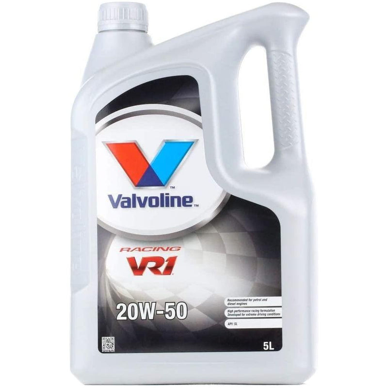 2x Valvoline VR1 Racing 20W-50 Highly Refined 20W50 Mineral Engine Oil 5 Litres 5L Valvoline - NN4 Online 