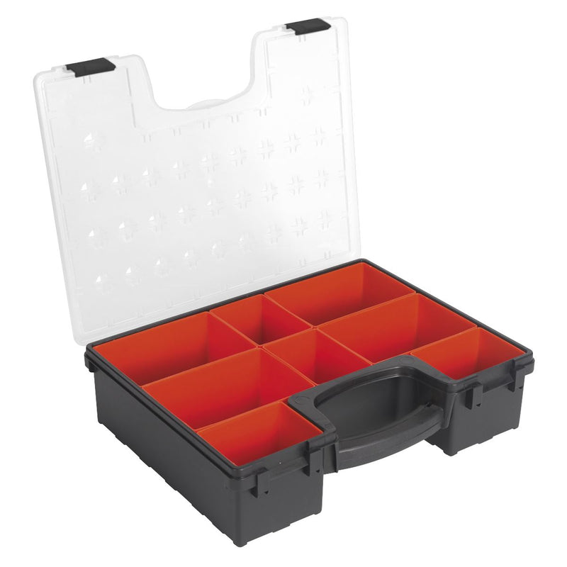 Sealey Parts Storage Case with 8 Removable Compartments APAS3R Sealey - Dynamic Drive