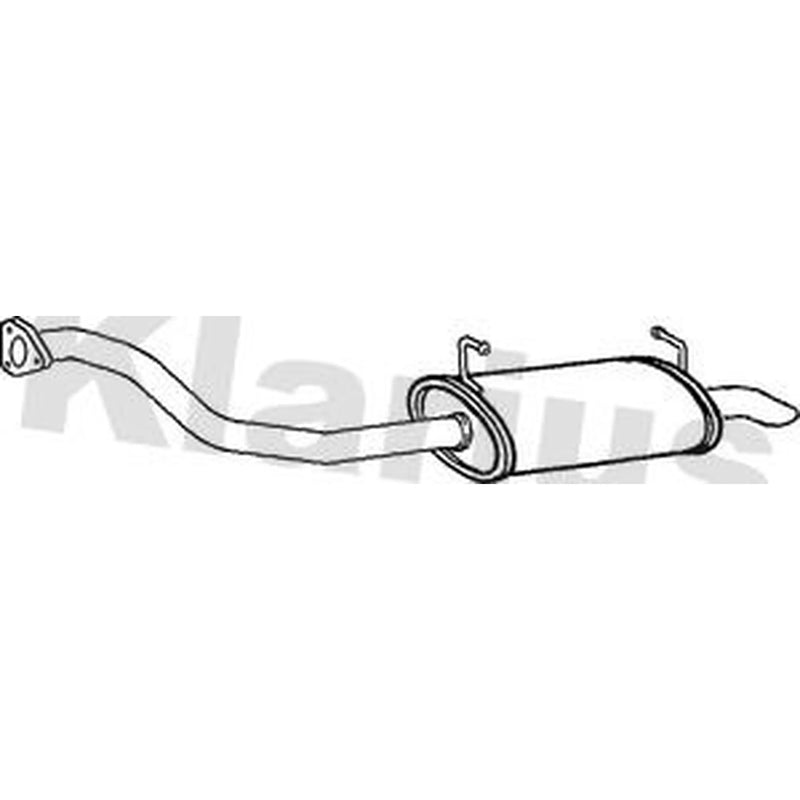 Klarius Box With Tail Pipe Rear fits Mitsubishi Pajero/Shogun III 2000-2006 3.2