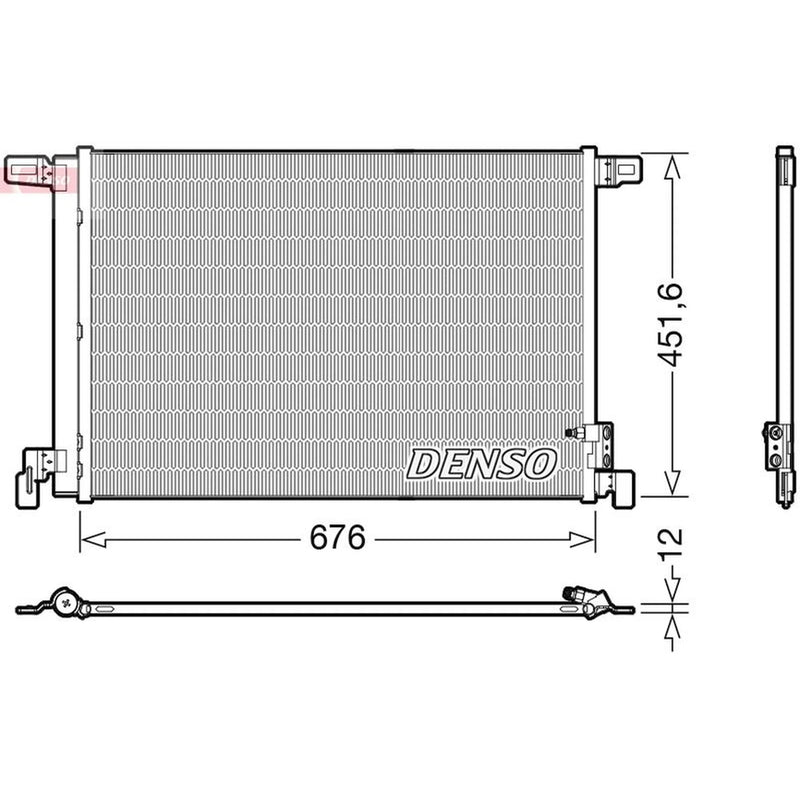 Denso Air Conditioning Condenser fits Audi A6 Allroad C8 2018 on