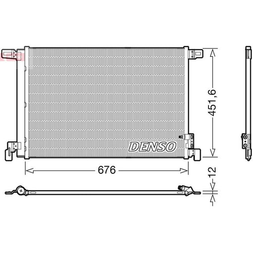 Denso Air Conditioning Condenser fits Audi A6 Allroad C8 2018 on