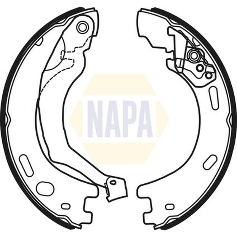 NAPA Parking Brake Shoe Set fits Land Rover Discovery III 2004-2009 2.7 4.0 4.4