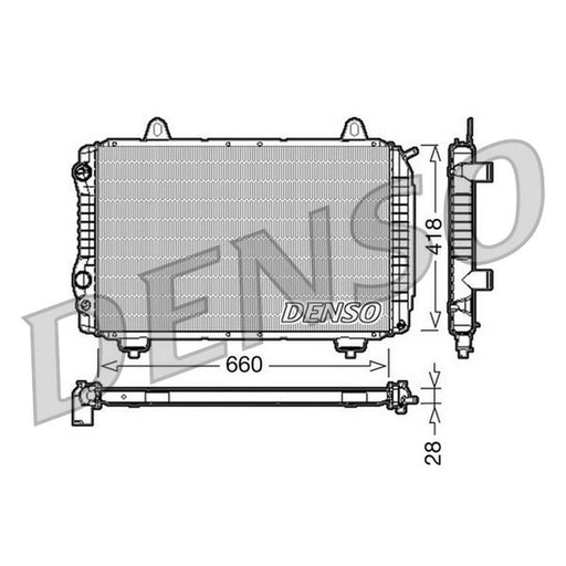 Denso Engine Radiator fits Citroën C25 1981-1994 1.9 2.5