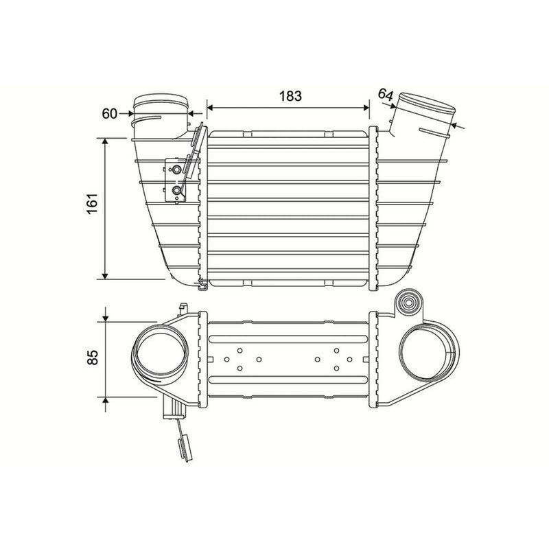 Valeo Intercooler (Charge Air Cooler) 881594
