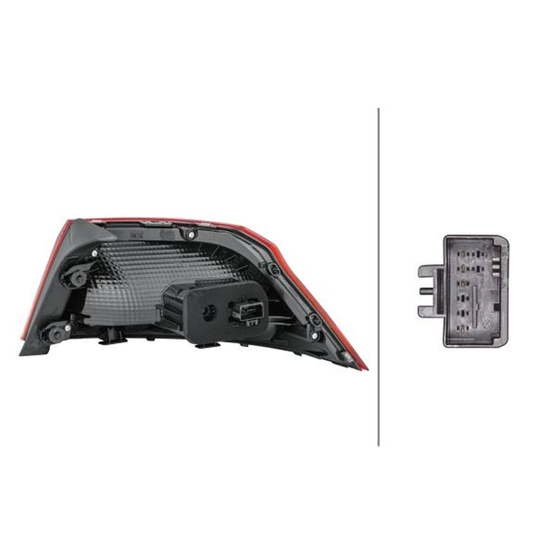 Hella Tail Light / Lamp LED Left fits VW Passat B8 2014-2024 1.4 1.5 1.6 1.8 2.0