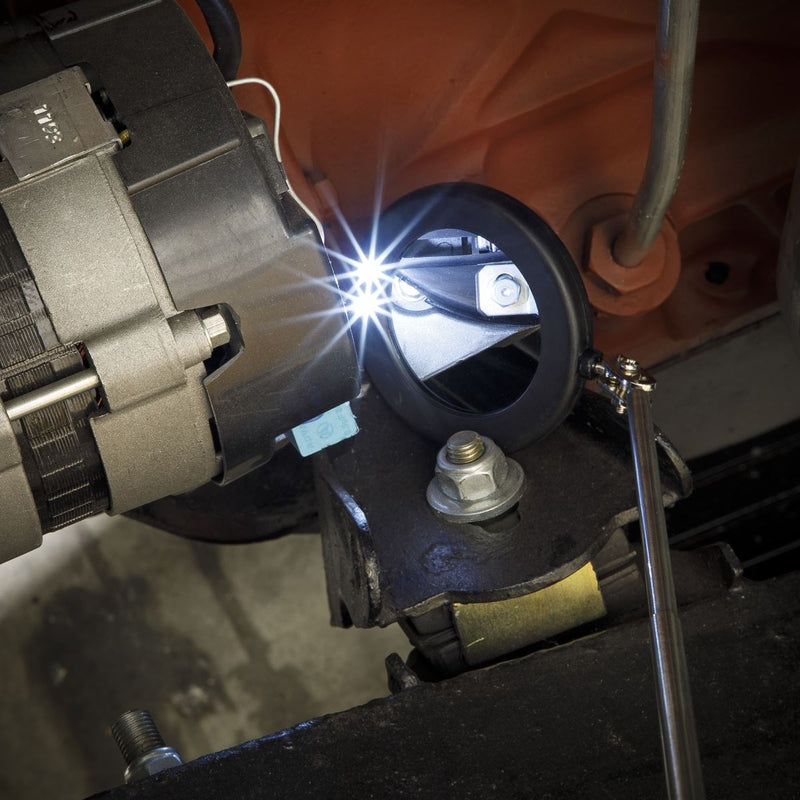 Sealey Telescopic Inspection Mirror75mm with LED S0947 Sealey - Dynamic Drive