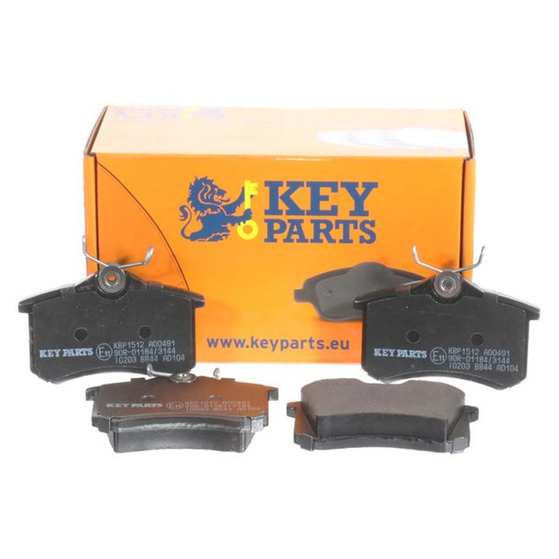 Key Parts Rear Brake Solid Discs & Pads fits Audi A4 B5 1994-2001