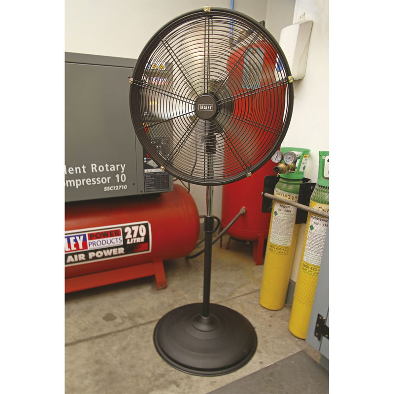 Sealey Industrial High Velocity Oscillating Pedestal Fan 20" 230V HVF20PO Sealey - Dynamic Drive