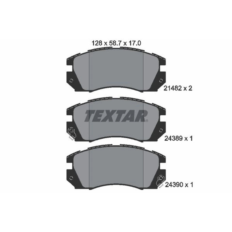 Textar Front Brake Pad Set 2148202