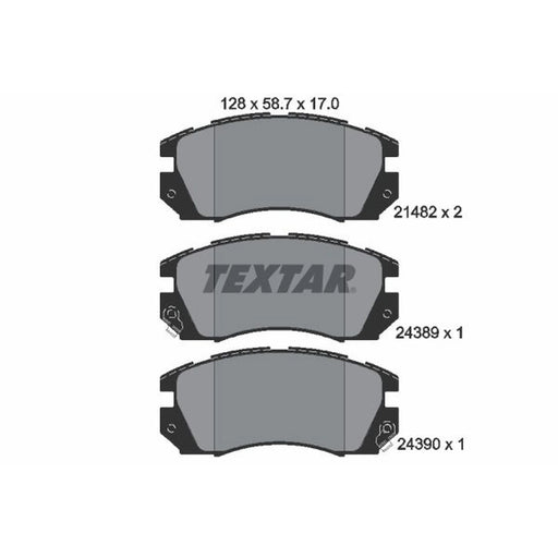 Textar Front Brake Pad Set 2148202