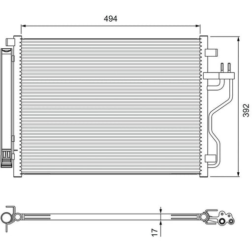 Valeo Air Conditioning Condenser 814396