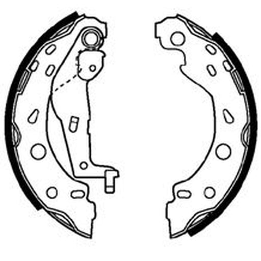 Abtex Brake Shoe Set Axle Kit fits Smart Fortwo 2007-2013