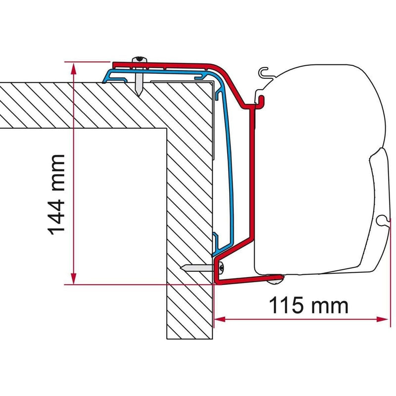 Fiamma F45s Bracket Kit for Rapido Series S6 666F-696F from 2024 On Fiamma - NN4 Online
