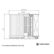 Blue Print Fuel Filter Element ADBP230062