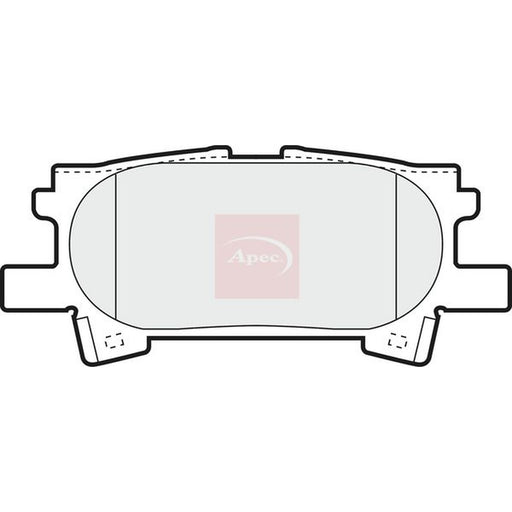 Apec Rear Brake Pad Set fits Lexus Rx 2003-2015