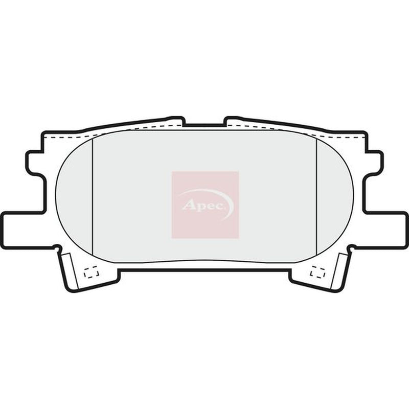 Apec Rear Brake Solid Discs & Pads fits Lexus Rx 2003-2015