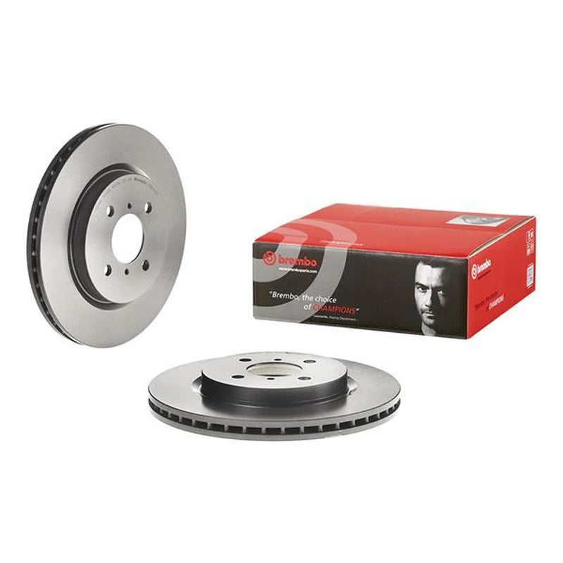 Brembo 2 x Internally Vented Brake Discs fits Suzuki Swift III 2010-2017 1.2 1.6